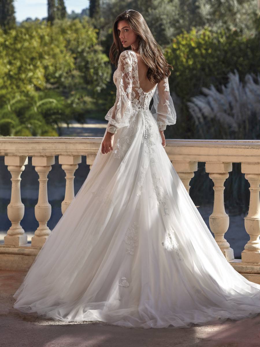 Robe de Mariée Bohème avec Manches Longues MARSEILLE