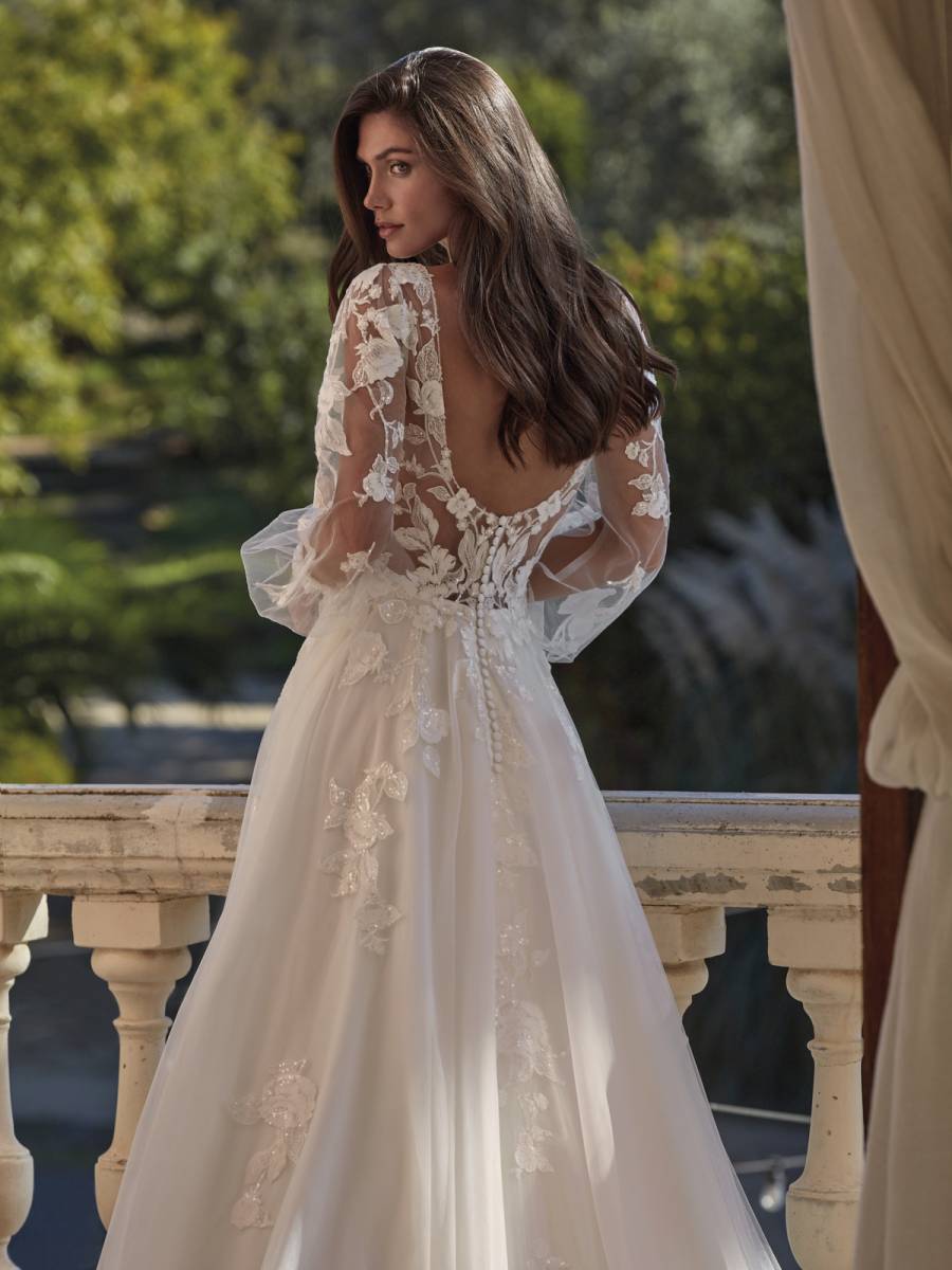 Robe de Mariée Bohème avec Manches Longues MARSEILLE