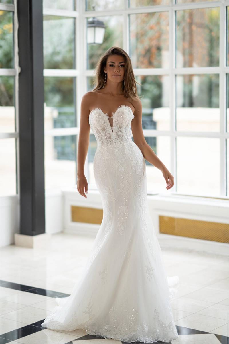 Robe de mariee sirene haute couture de la marque pronuptia MARIGNANE MAELIA MARIAGE