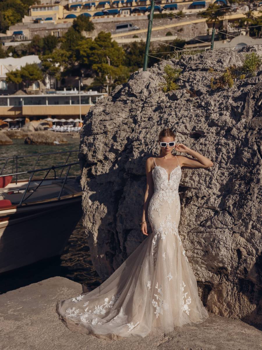 Robe de mariée sirène dentelle Aubagne 