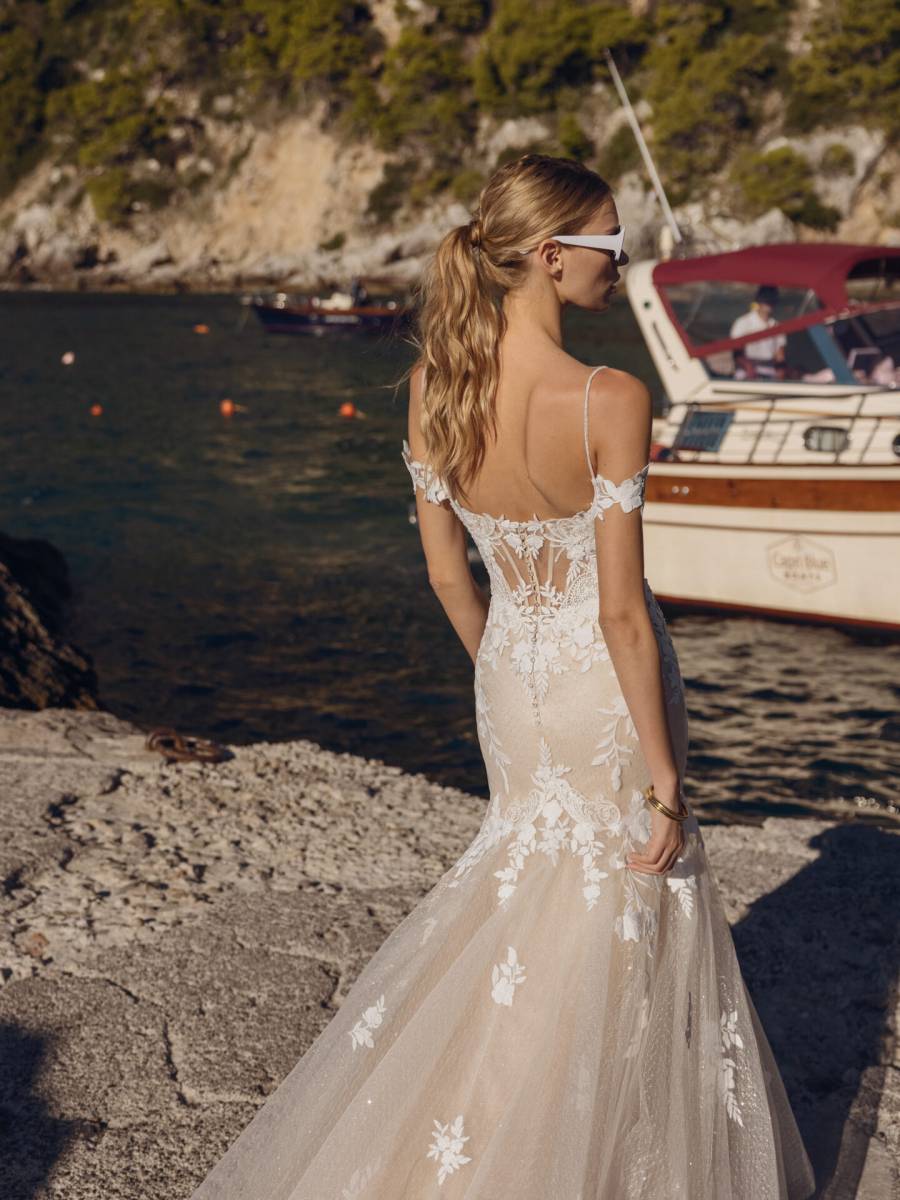 Robe de mariée sirène dentelle Aubagne 